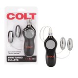 COLT 7 Function Twin Turbo Bullets: Dual Vibrating Couples Stimulator