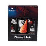 Massage-a-Trois Edible Massage Lotion Gift Set