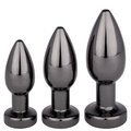 Forged Fury Gunmetal 7-Speed Vibrating Butt Plug - MEDIUM