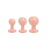 The Classic Round Butt Plug - 3-Piece Set - Vanilla