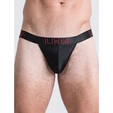 LHM Black Shiny Microfibre Jockstrap - XXL - Black