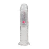 RealRock LED Vibrating Dildo with Remote Control - 6"