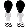 Perk Up Glass O-Ring Nipple Sucker Set