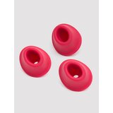 Womanizer Vibrator Replacement Heads Medium (3 Pack) - Red