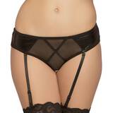 Seven 'til Midnight Wet Look Crotchless Suspender Knickers