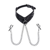 Velvet Noir Collar and Removable Clamps