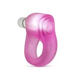 Glowdick Silicone Cock Ring with LED - Ice Pink