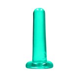 RealRock Non Realistic Dildo with Suction Cup - 5.3" - Turquoise