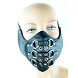 Leather Strap Mask with Metal Rings - One Size