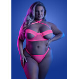 Slow Motion Peekaboo Cup Bra and Panty - Queen Size