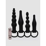 Lovehoney The Booty Bunch Rechargeable Vibrating Butt Plug Set (5 Piece) - Black