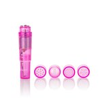 Mini Massager with 4 Attachments - Pink