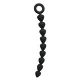 Black Silicone Anal Beads