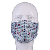 2020-12 DJ Reversible and Adjustable Face Mask - Blue Toy Pattern with Black Ear Loops