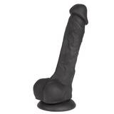 Lifelike Lover Luxe Realistic Black Silicone Dildo 8 Inch