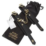 Fifty Shades of Grey Bound to You Wrist Cuffs – Premium Faux Leather Restraints