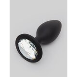 Lovehoney Jewelled Silicone Butt Plug 3 Inch  - Black