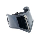 Patent Leather Zip Vamp Collar