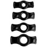 Doc Johnson Titanmen Easy-On Stretchy Cock Ring Set (4 Pack)