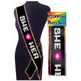 She + Her Party Sash