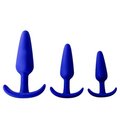 Aura-Arc Blue Slim Anchor Butt Plug - SET